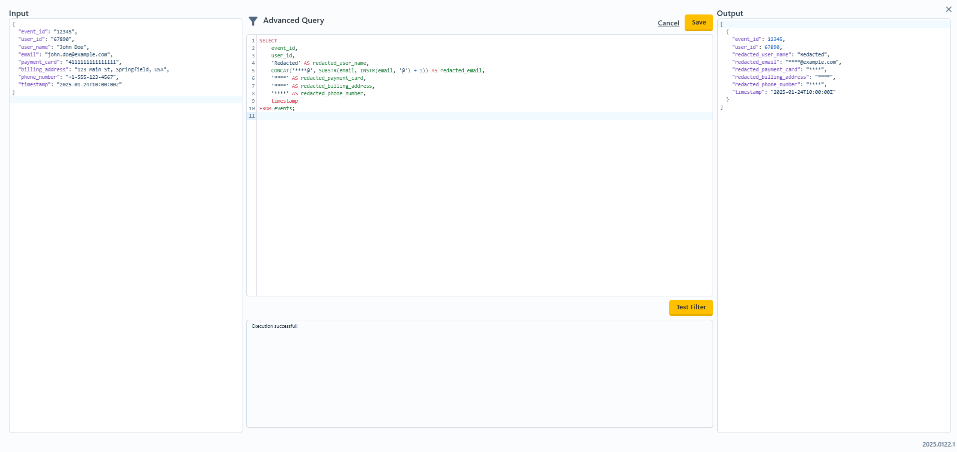 Q-Flow redacting sensitive information  Q-Flow redacting sensitive information
