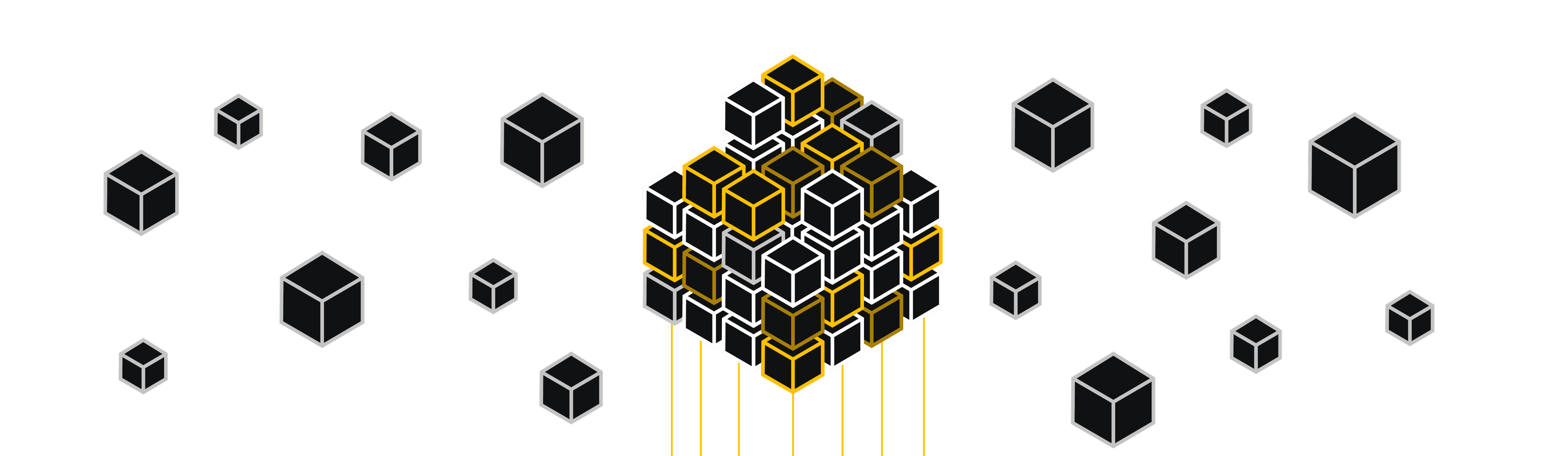 An image depicting many cubes, forming a block to represent an Event Registry. An image depicting many cubes, forming a block to represent an Event Registry.