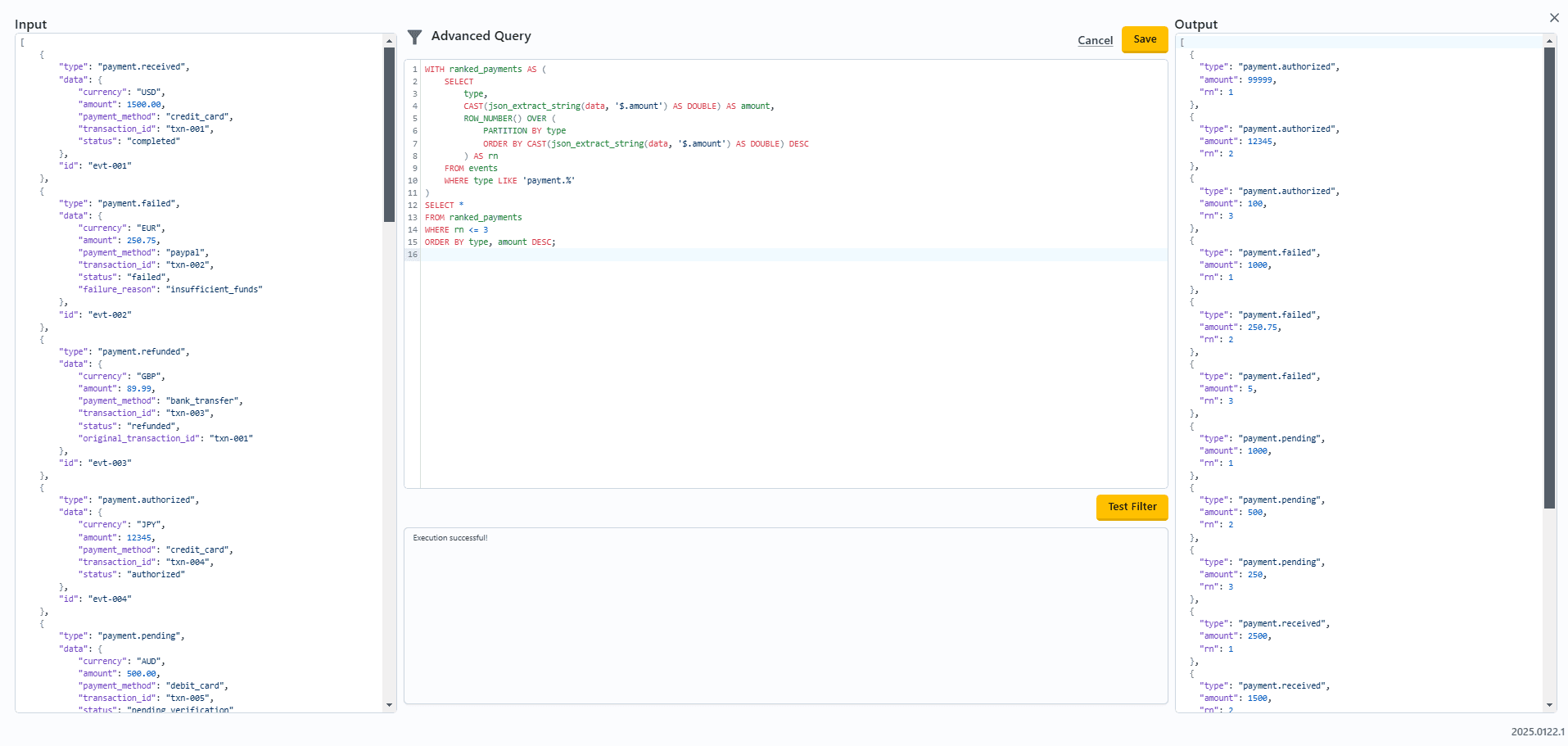 SQL example of aggregation within Q-Flow using Advanced Query.  SQL example of aggregation within Q-Flow using Advanced Query.