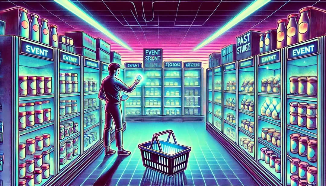 A futuristic scene depicting EDA and Event storage A futuristic scene depicting EDA and Event storage