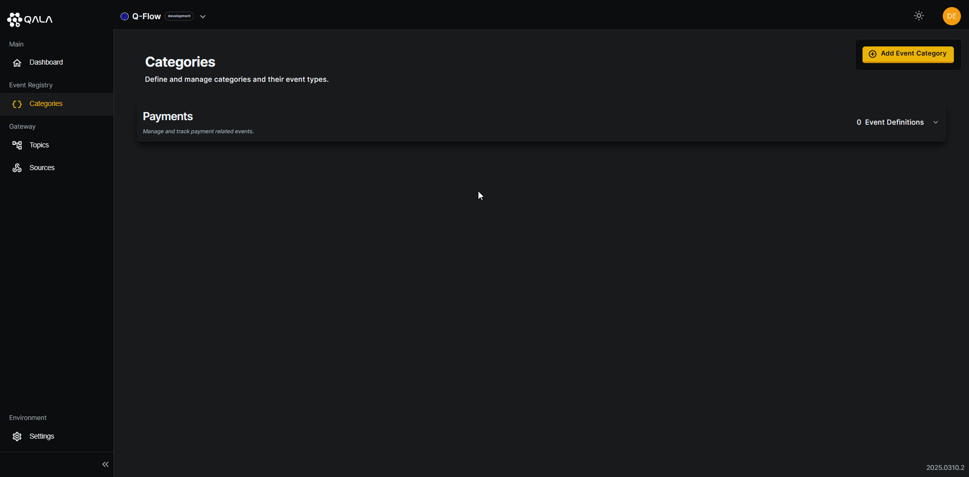 Create new Event Type